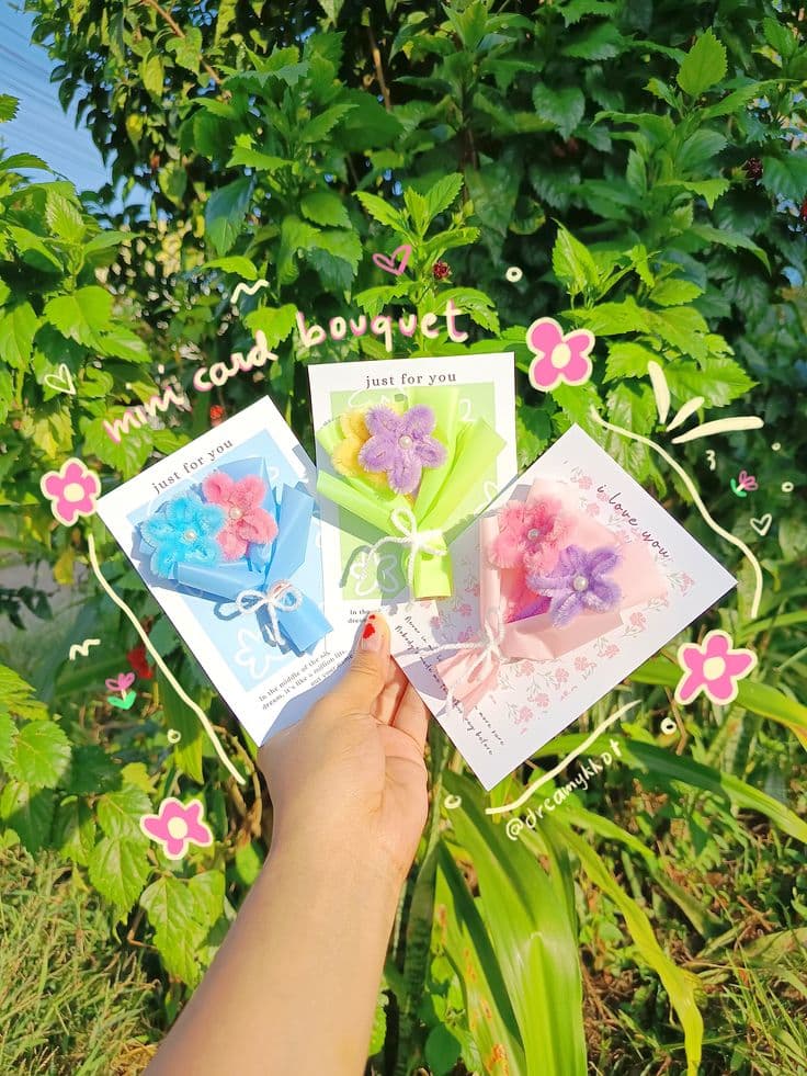 Mini Card Bouquet